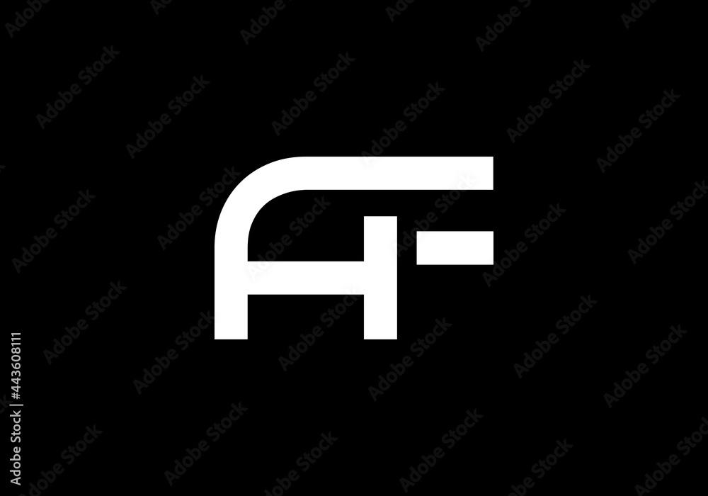 Obraz premium this is creative text latter AF logo