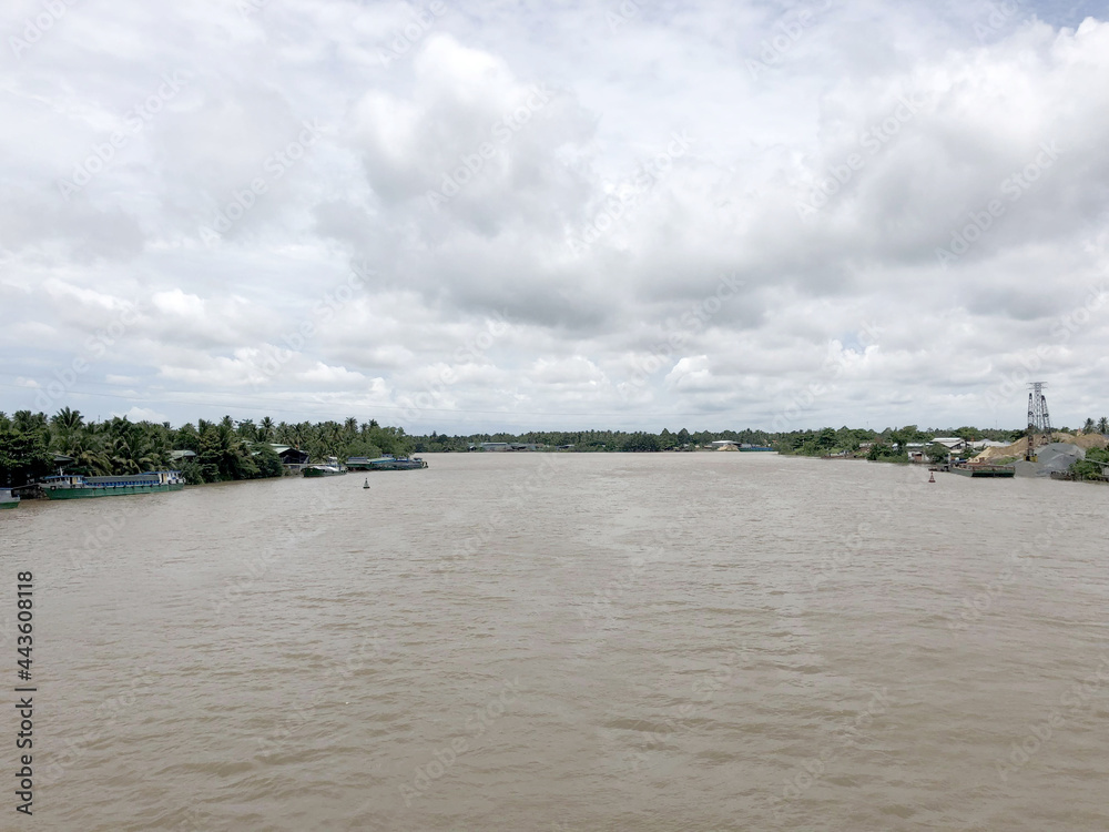 nature - River Living in Ben Tre Vietnam