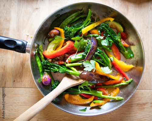 Photos Sauted mixed vegetables food photography recipe idea