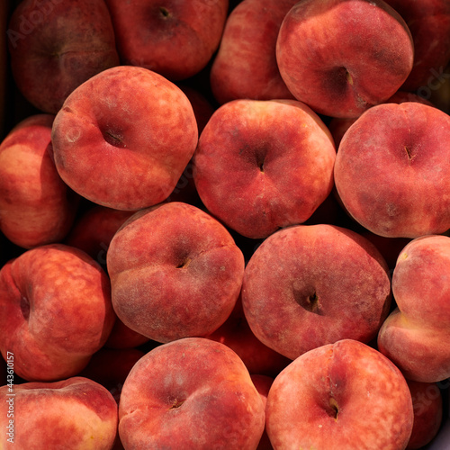 To view close up paraguayan fruit, peach background
