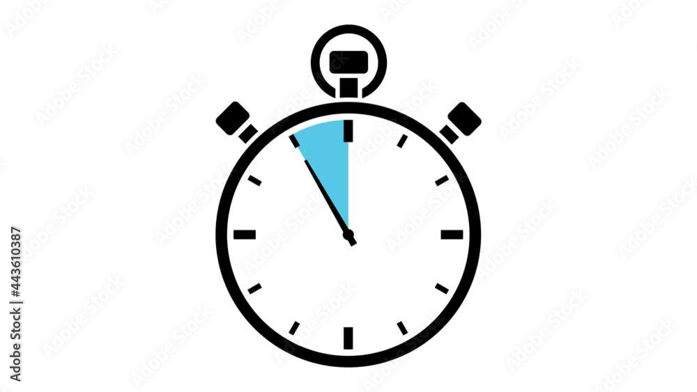 Grafische Stoppuhr Blau Zehn Sekunden Countdown Grafische Stoppuhr Blau Zehn Sekunden Countdown