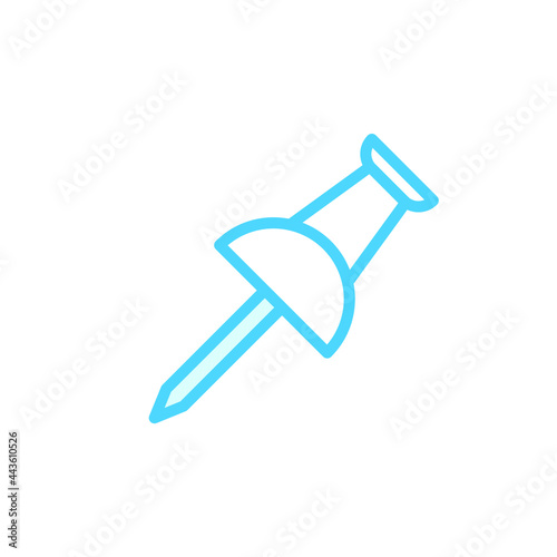 Illustration Vector graphic of Push pin icon template