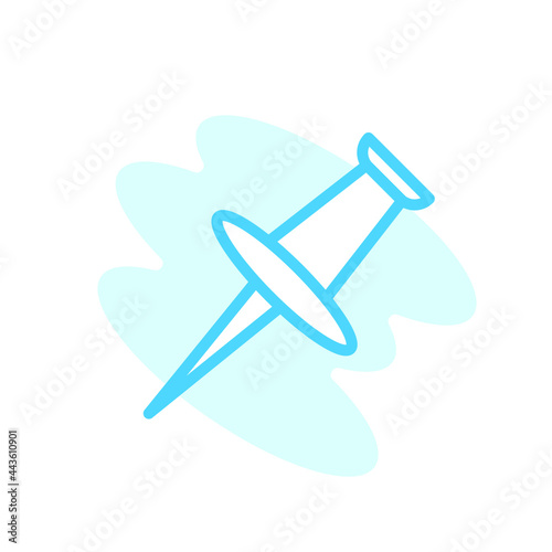 Illustration Vector graphic of Push pin icon template