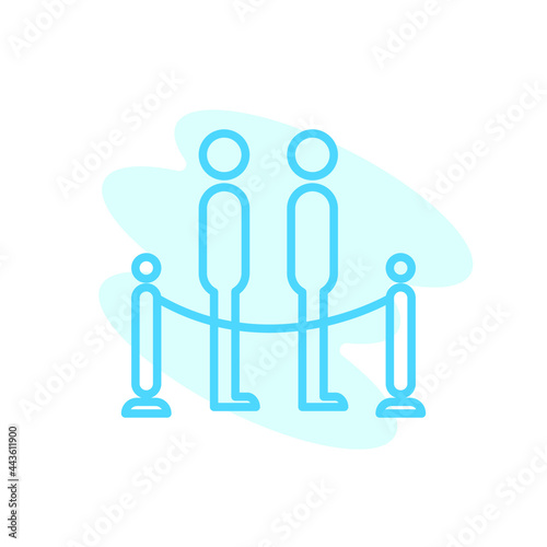 Illustration Vector graphic of queue icon template
