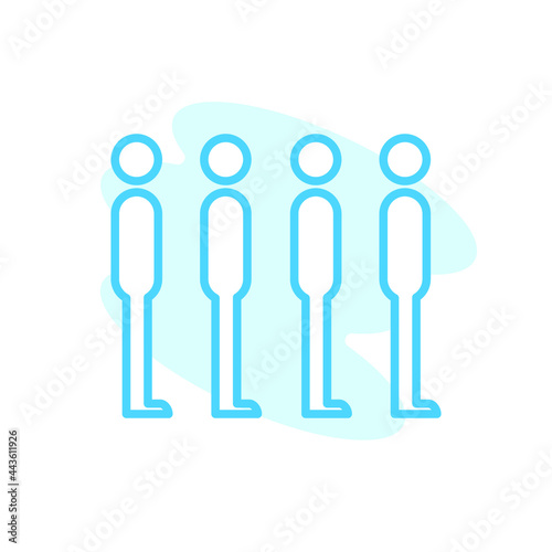 Illustration Vector graphic of queue icon template
