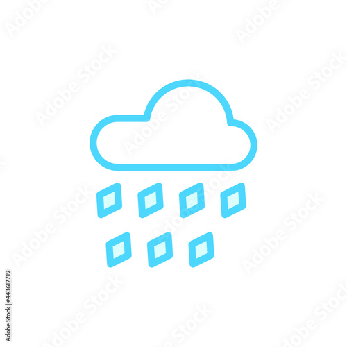 Illustration Vector graphic of rain icon template