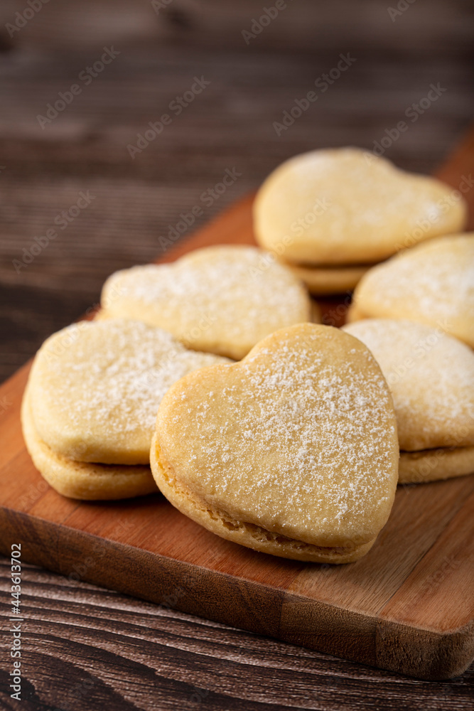 Delicious buttery biscuits filled with guava paste.