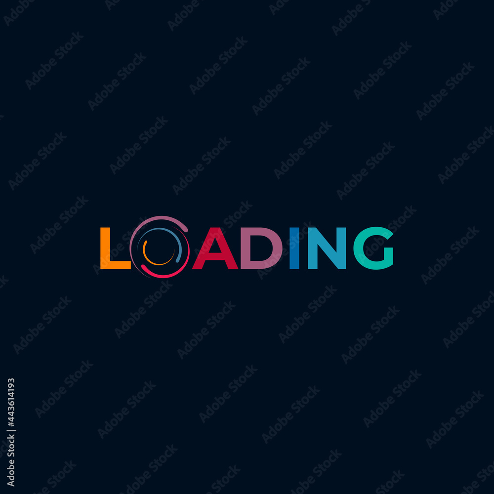 Loading circle logo design template