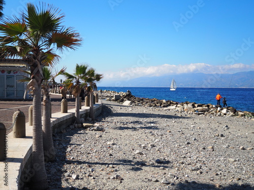 Reggio Calabria Lungomare Km più bello d'Italia - Via Marina - Mare Sicilia