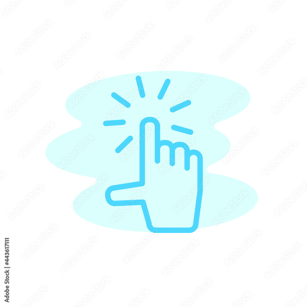 Illustration Vector graphic of touch screen icon template Illustration Vector graphic of touch screen icon template