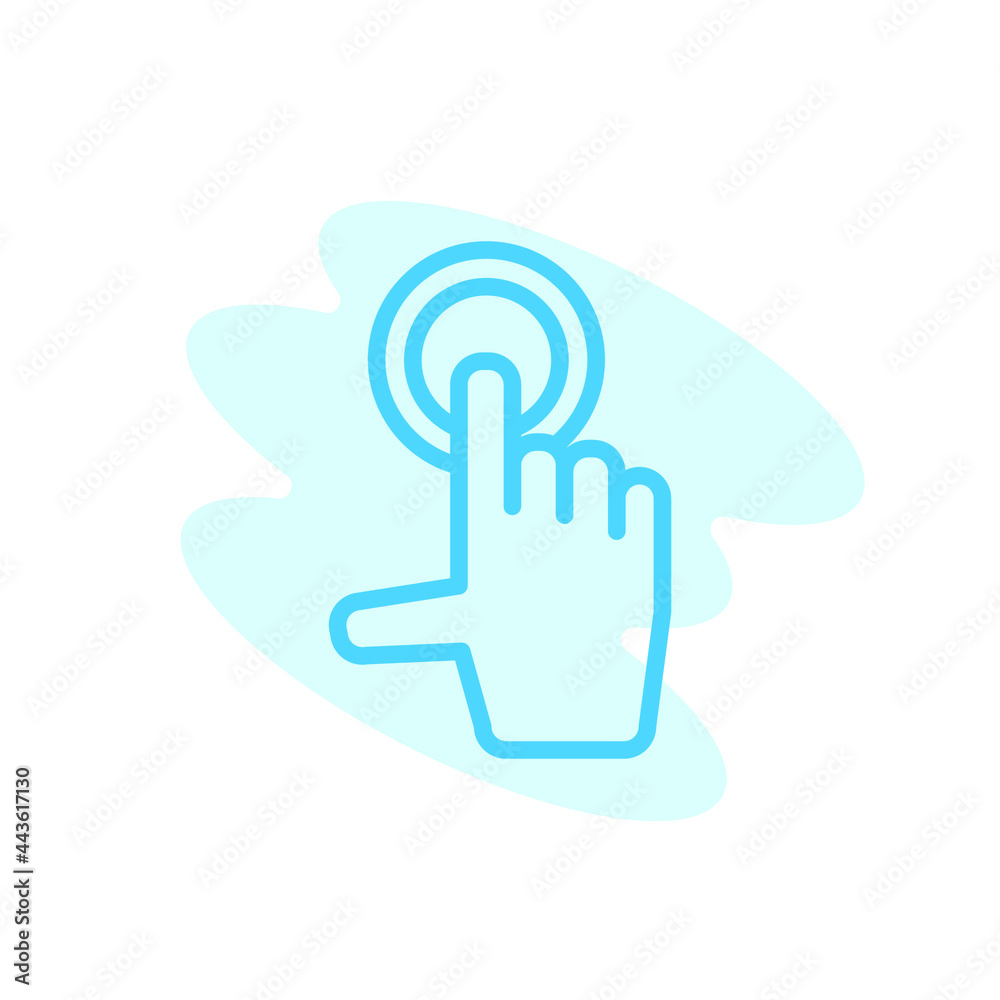 Illustration Vector graphic of touch screen icon template Illustration Vector graphic of touch screen icon template