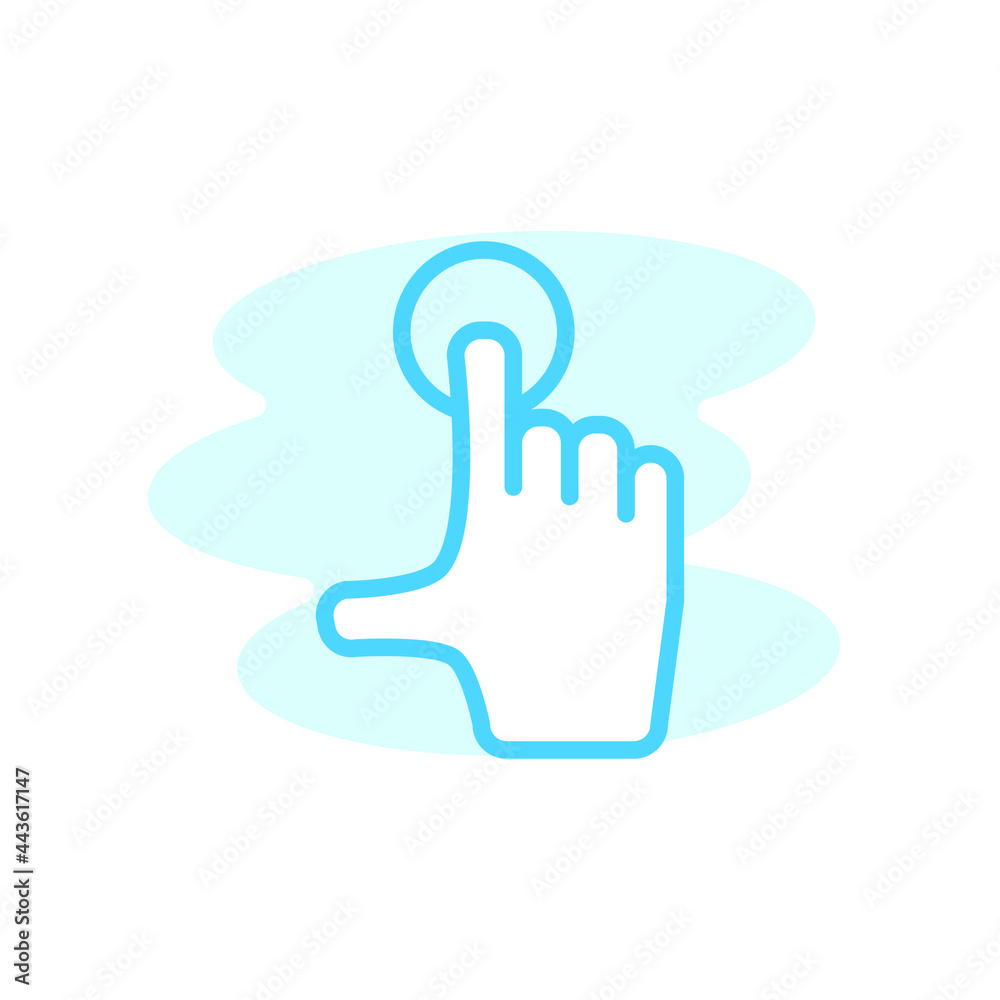 Illustration Vector graphic of touch screen icon template Illustration Vector graphic of touch screen icon template