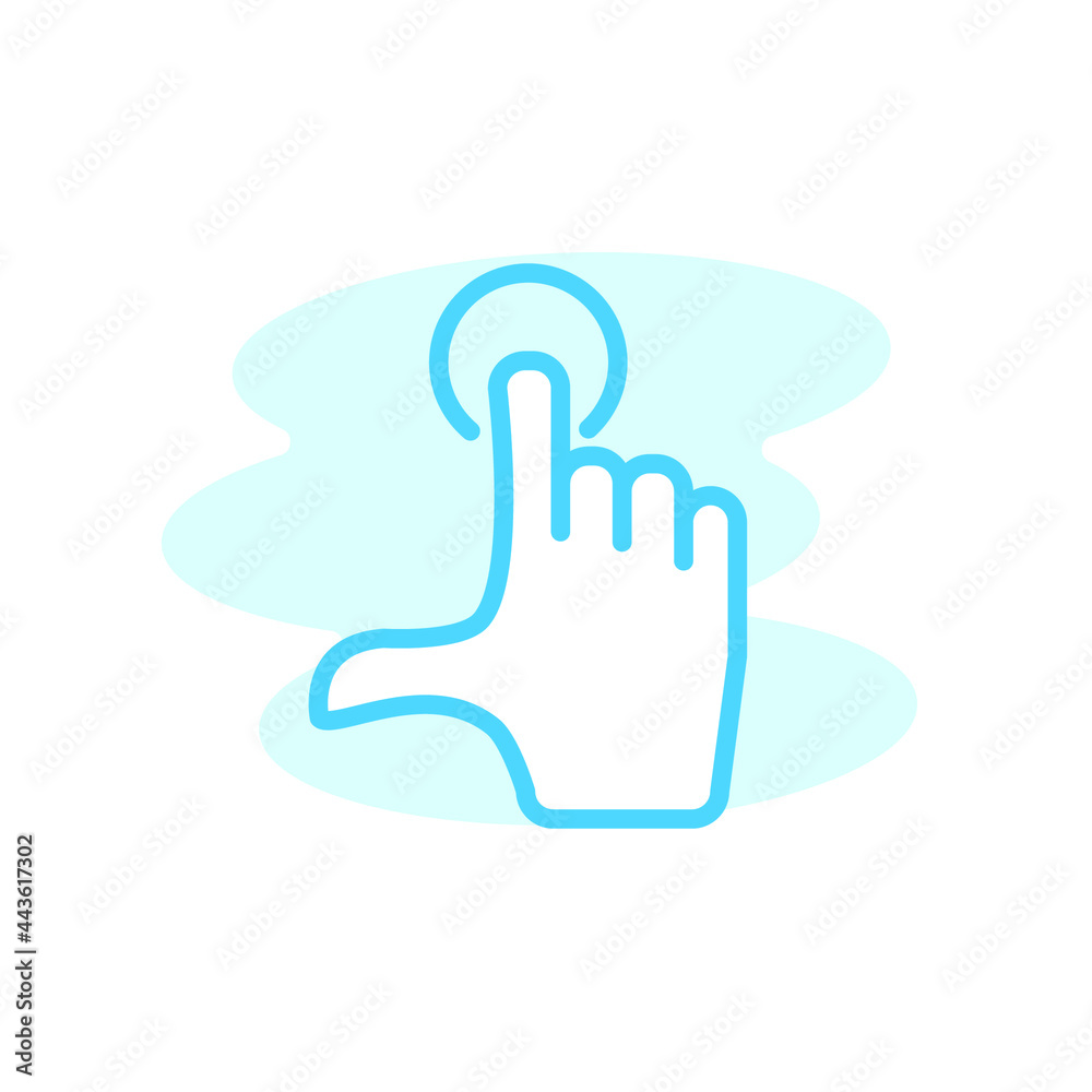 Illustration Vector graphic of touch screen icon template Illustration Vector graphic of touch screen icon template