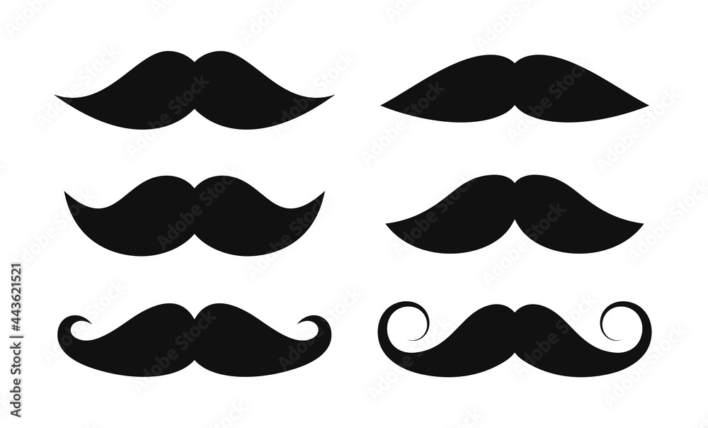 Moustaches retro style vector icon Moustaches retro style vector icon