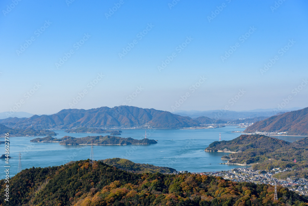 Landscape of the Seto Inland Sea, Takamiyama Observatory in Onomichi City