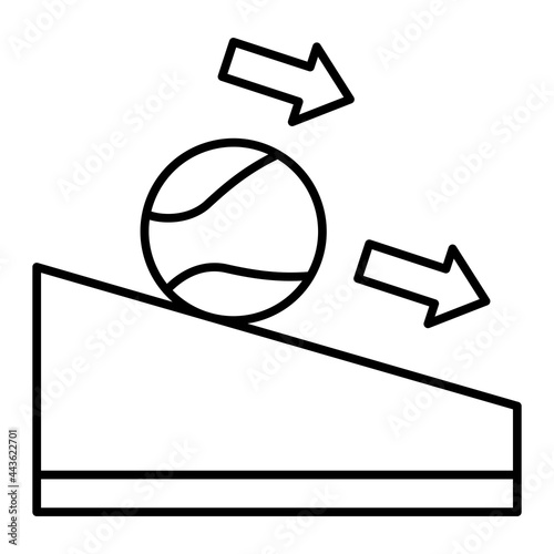Vector Friction  Outline Icon Design