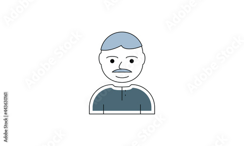 avatar people vector person flat user business icon symbol character illustration 