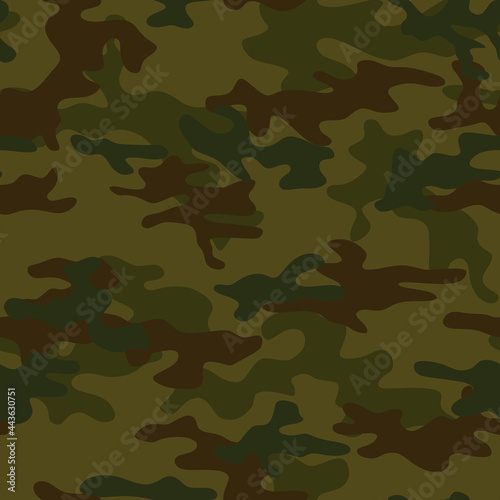 Seamless camouflage, hunting. Military pattern. Army uniform. Vector.