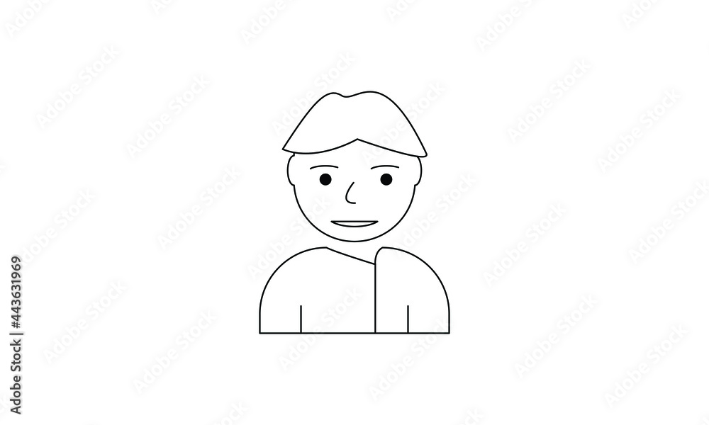 avatar people vector person flat user business icon symbol character illustration 
