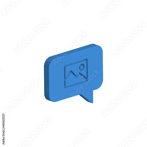 Speech bubble icon isolated on white background. Chat symbol modern, simple, vector, icon for website design, mobile app, ui. Vector Illustration © Parvin
