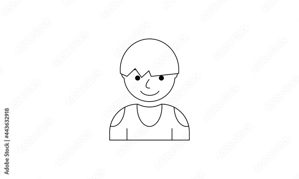avatar people vector person flat user business icon symbol character illustration 