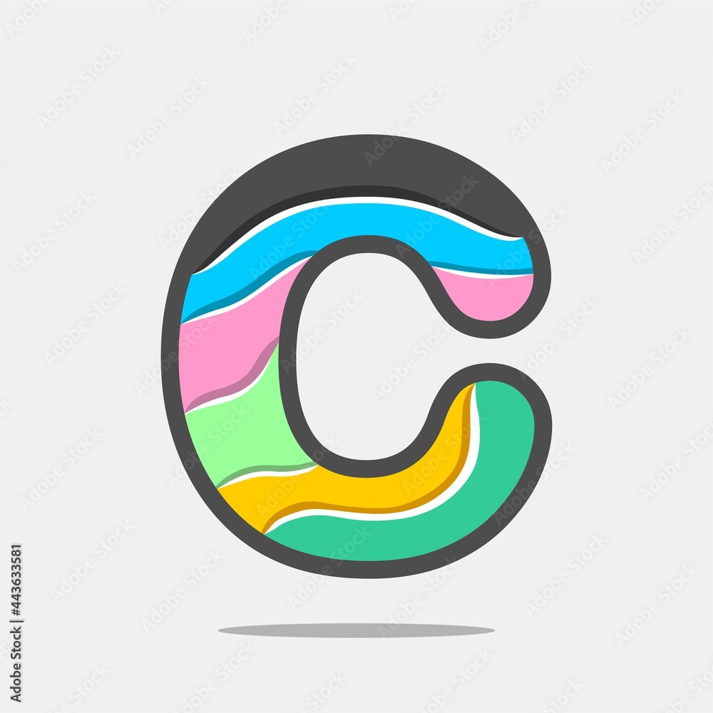 Letter font icon and logo template. New design and elegant typographic concept. Multy Colour. File EPS. Letter font icon and logo template. New design and elegant typographic concept. Multy Colour. File EPS.