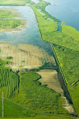 Dutch landscapes from out of a plane