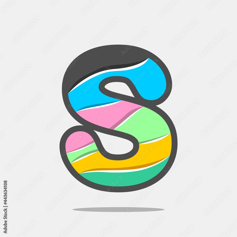 Letter font icon and logo template. New design and elegant typographic concept. Multy Colour. File EPS. Letter font icon and logo template. New design and elegant typographic concept. Multy Colour. File EPS.