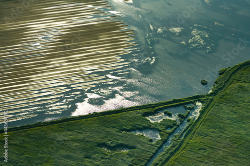 Dutch landscapes from out of a plane