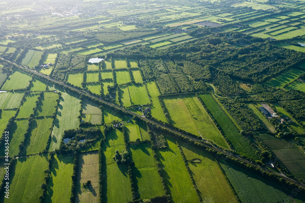 Dutch landscapes from out of a plane