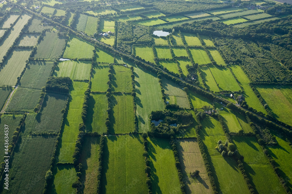 Dutch landscapes from out of a plane