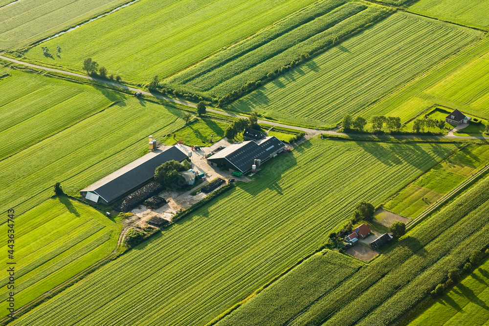 Dutch landscapes from out of a plane