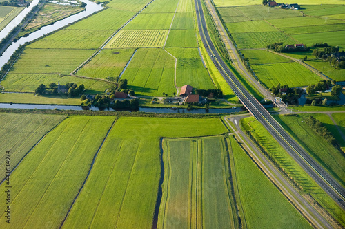 Dutch landscapes from out of a plane photo