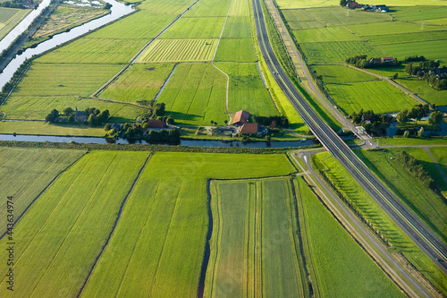 Dutch landscapes from out of a plane