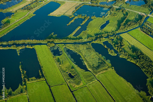 Dutch landscapes from out of a plane