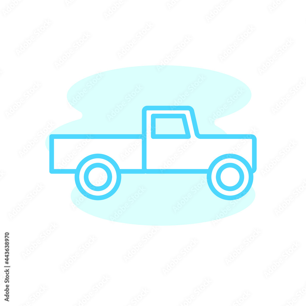 Illustration Vector graphic of truck icon template