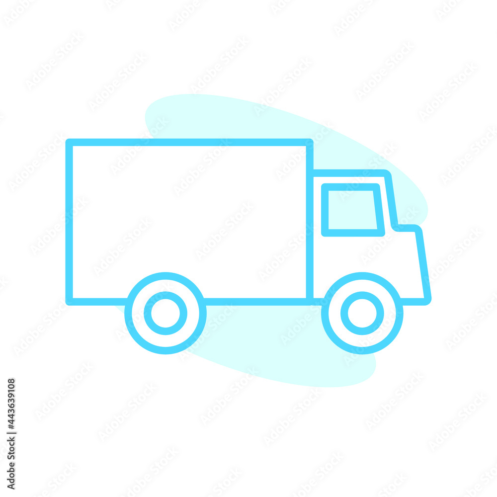 Illustration Vector graphic of truck icon template Illustration Vector graphic of truck icon template