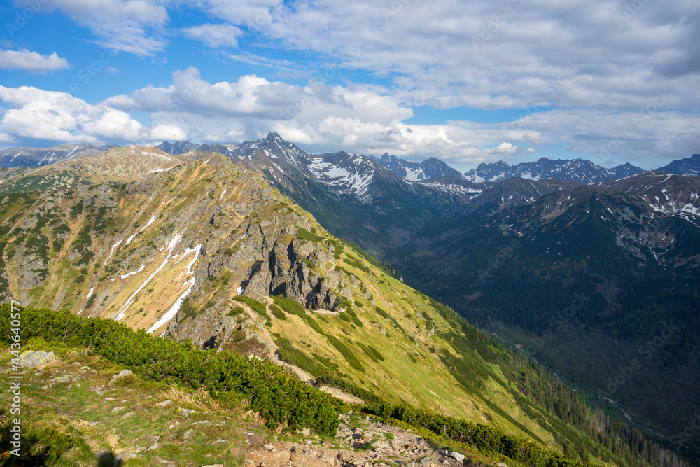 Ridge trail in the Western Tatras.