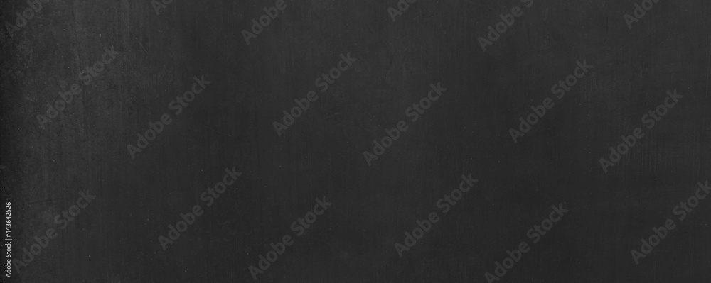 Panorama of Abstract aged black wood background for your advertising. The texture of an ancient wood with cracked black paint. Old wooden walls are painted.