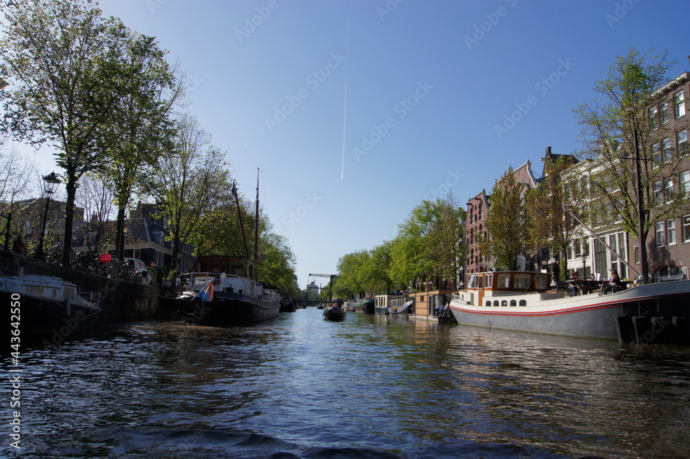 Fototapeta premium boats on the river