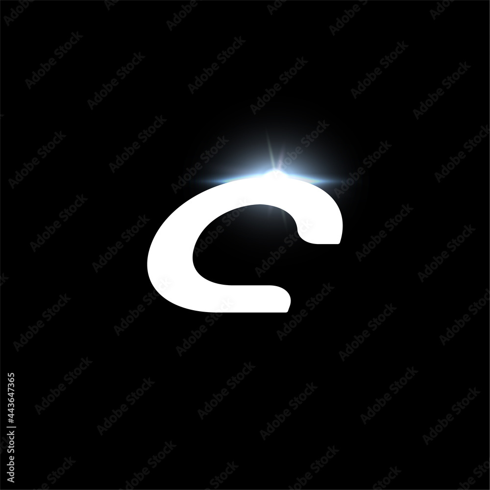 Naklejka premium Q, C letter logo, bold italic letter for automotive, speed race, sport label design and dynamic monogram. Vector futuristic and space logotype design