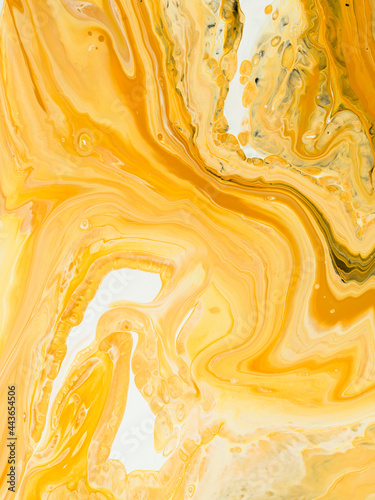 Creative abstract hand painted background, fluid art, marble texture, caramel color, acrylic painting on canvas.