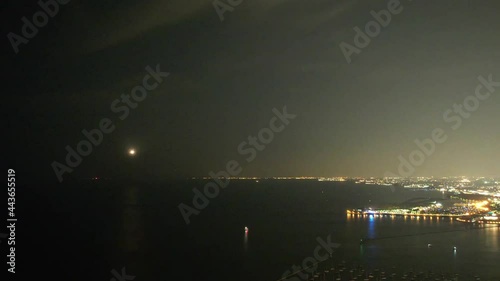 Lake Michgan Shore Night Hyperlapse photo