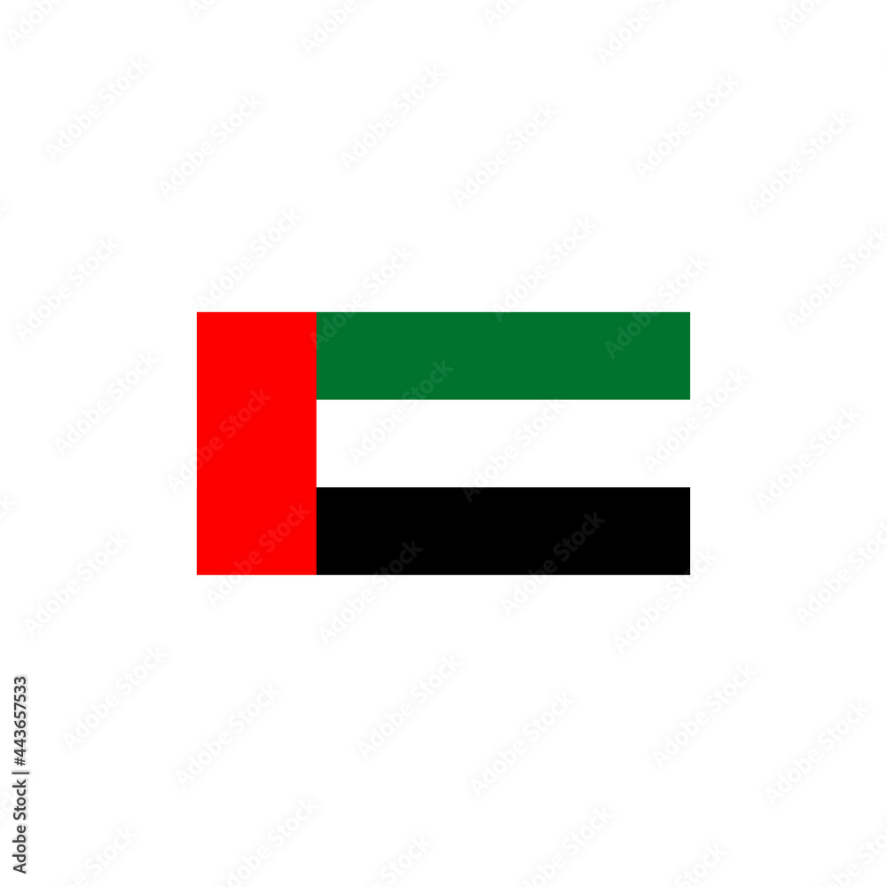 United Arab Emirates UAE flag icon logo design template United Arab Emirates UAE flag icon logo design template
