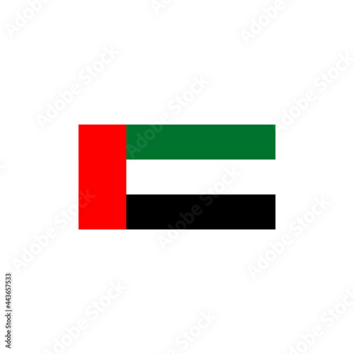 United Arab Emirates UAE flag icon logo design template
