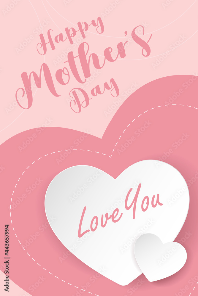 happy mother day banner design. vector illustration
