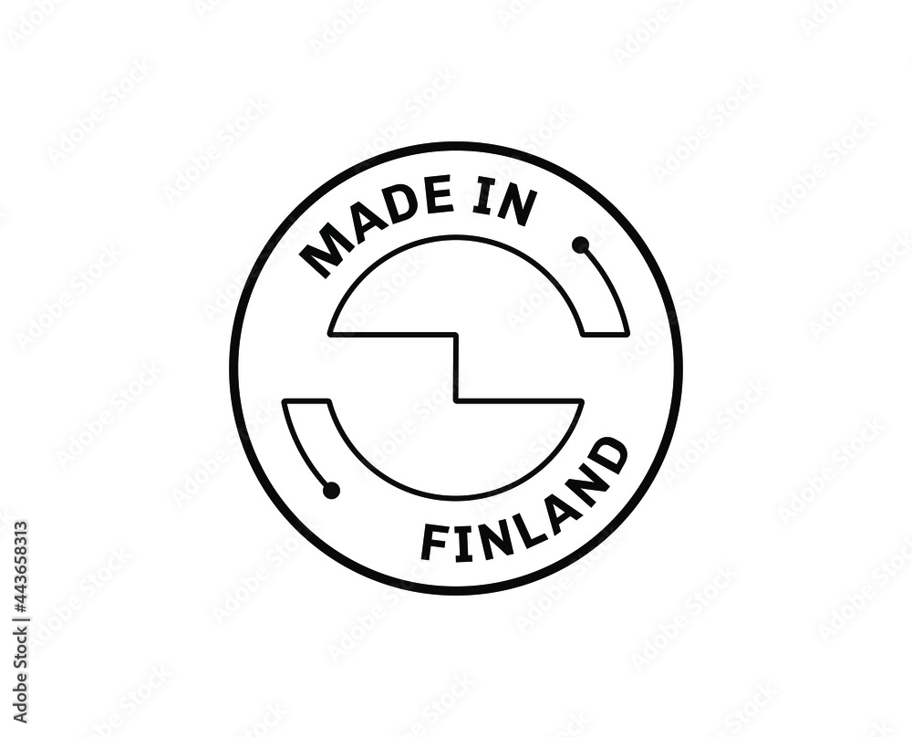Made in Finland for label, stickers, badge Made in Finland for label, stickers, badge