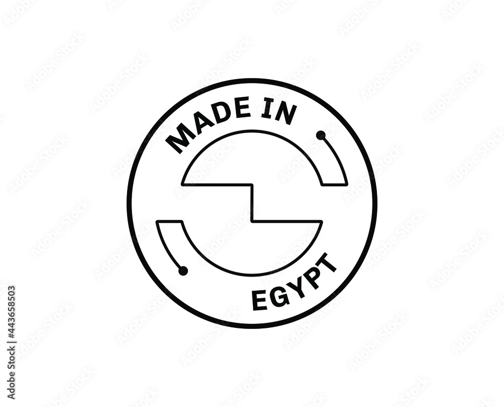 Made in Egypt for label, stickers, badge Made in Egypt for label, stickers, badge