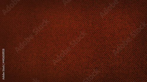 Foto red herringbone pattern fabric, texture background