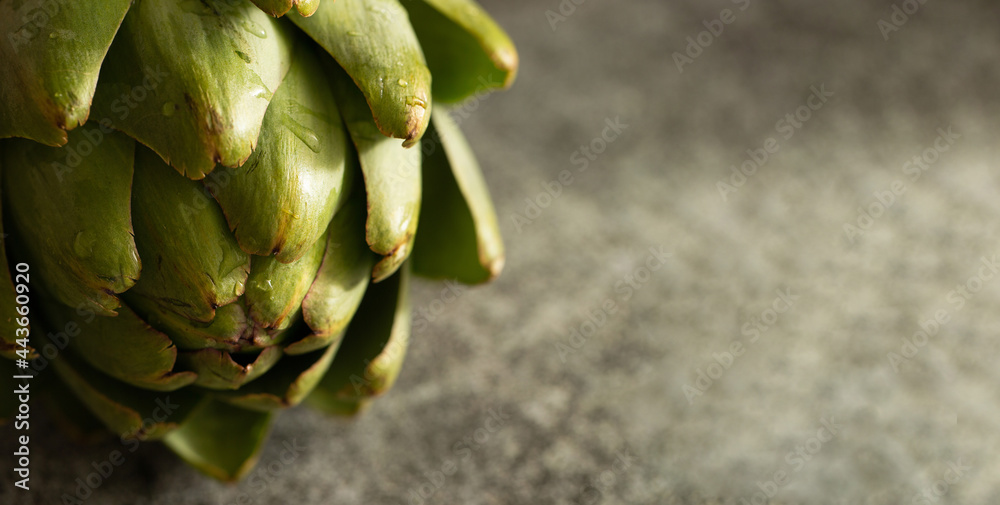 Artichoke on marble background Artichoke on marble background